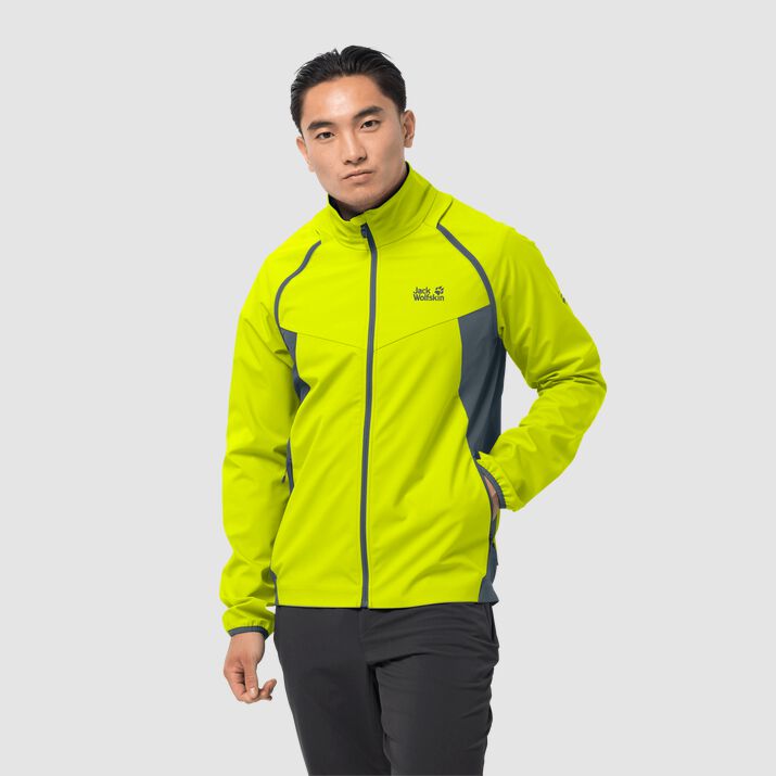 Jack Wolfskin Mens Tandem Cycling Jacket Yellow 925673ARC